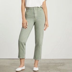 Everlane  Way High Jean in aqua grey long